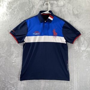 RLX Ralph Lauren Shirt men's Medium US Open 2015 Golf Polo Performance Big Pony
